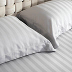 Σετ Σεντόνια Αιγαίον Jacquard Sateen 160X200+40 Cloud